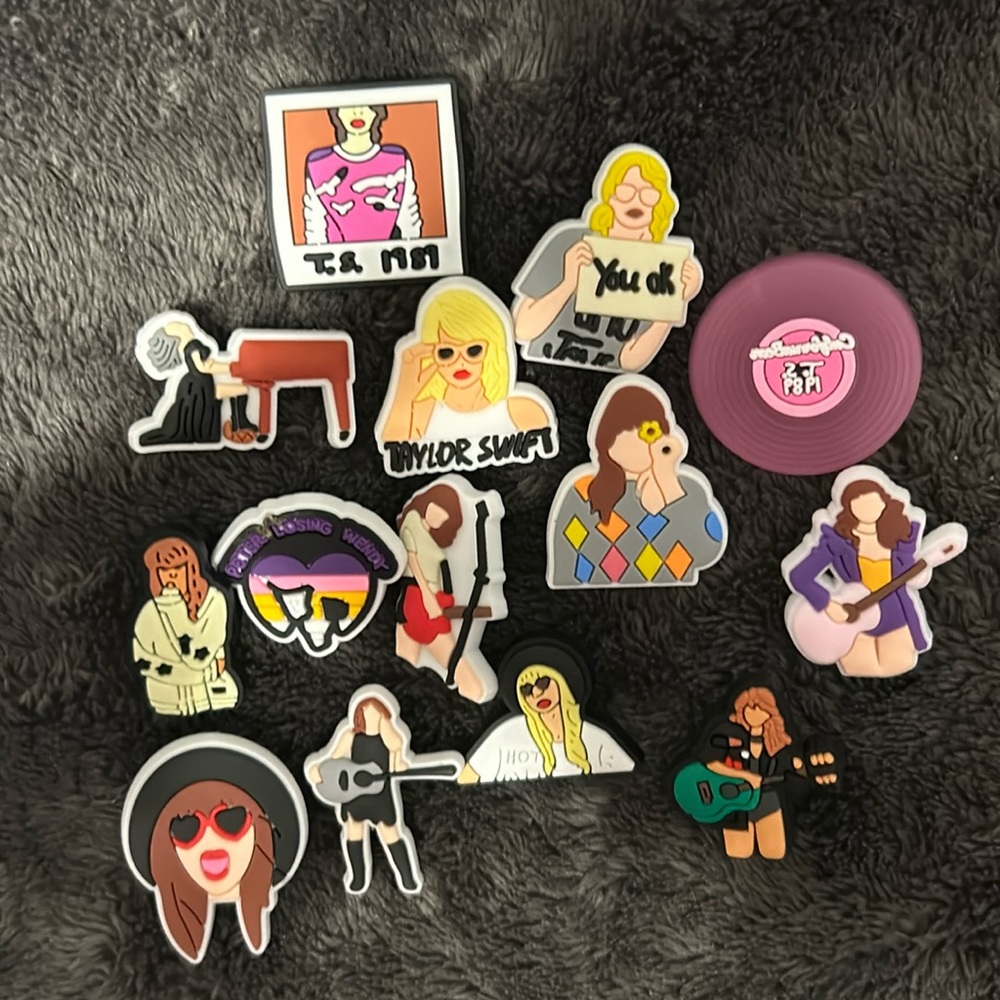 Assorted Taylor Swift Croc Charms